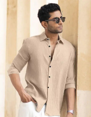 KKCREATION Men Self Design Casual Multicolor Shirt