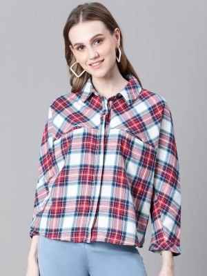 OXOLLOXO Women Checkered Casual Multicolor Shirt