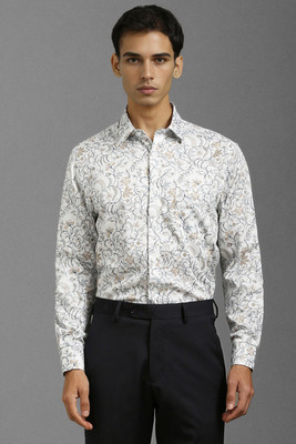 LOUIS PHILIPPE Men Printed Formal White Shirt