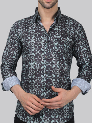 trybuy Men Printed Casual Multicolor Shirt
