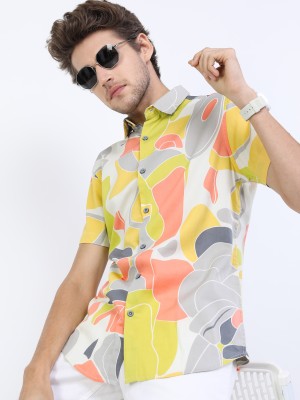 HIGHLANDER Men Printed Casual Multicolor Shirt