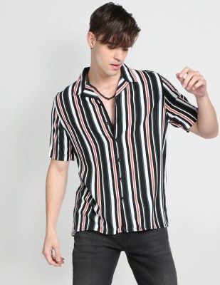 FLYING MACHINE Men Striped Casual Multicolor Shirt