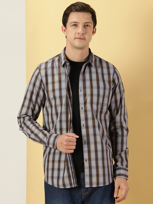 THOMAS SCOTT Men Checkered Casual Multicolor Shirt