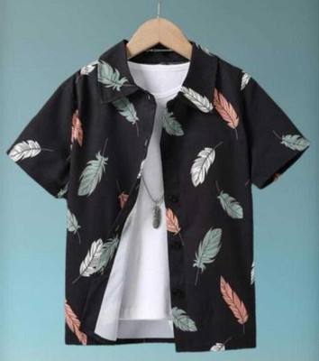 Junior Champs Boys Printed Casual Multicolor Shirt