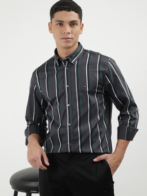 TOMMY HILFIGER Men Striped Casual Multicolor Shirt