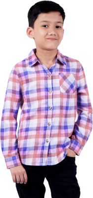 RBCLOTHINGS Boys Checkered Casual Multicolor Shirt