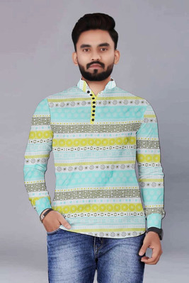 Om Creation Men Printed Casual Multicolor Shirt