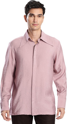 Bene Kleed Men Solid Casual Purple Shirt