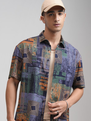 KETCH Men Printed Casual Multicolor Shirt