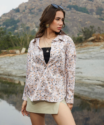 CAMPUS SUTRA Women Printed Casual Multicolor Shirt