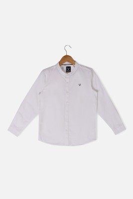 Allen Solly Boys Solid Casual White Shirt