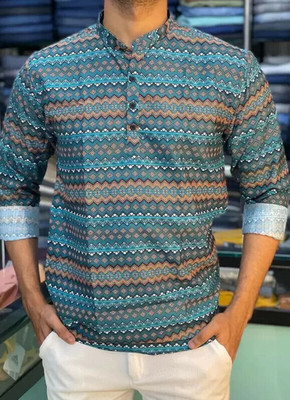 LAFFY Men Printed Casual Multicolor Shirt