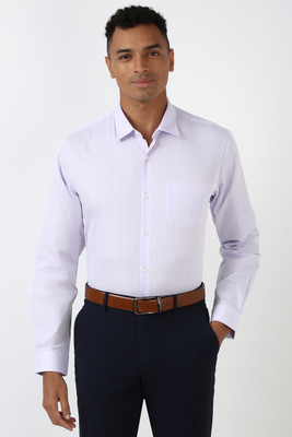 PETER ENGLAND Men Solid Formal Purple Shirt