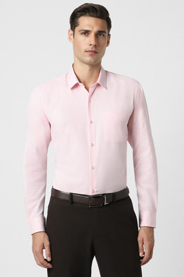PETER ENGLAND Men Solid Formal Pink Shirt