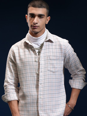HIGHLANDER Men Checkered Casual Multicolor Shirt