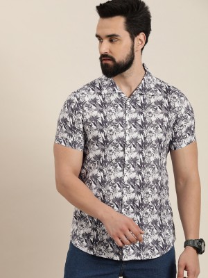 Moda Rapido Men Printed Casual Black, White Shirt