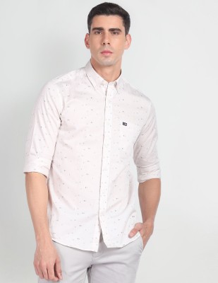 Arrow Sport Men Printed Casual White Shirt