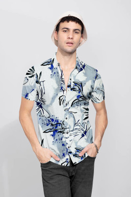 Radha Krishna Fashion Men Checkered Casual Blue Shirt