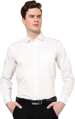 JIGGSTER STORE Men Solid Casual White Shirt