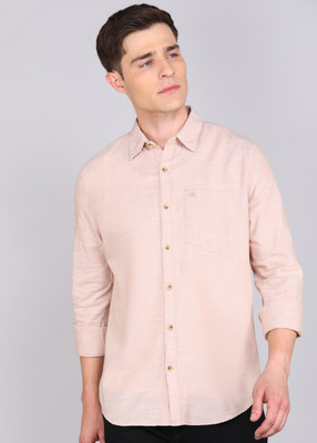 WROGN Men Solid Casual Beige Shirt
