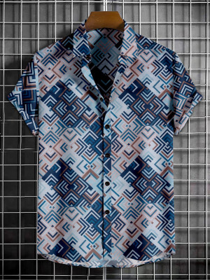 ISUEL FAB Men Printed Casual Multicolor Shirt