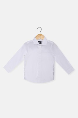 Allen Solly Boys Solid Casual White Shirt