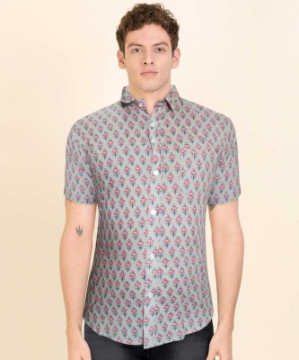 Vihaan Fashions Men Printed Casual Grey, Dark Blue, Red Shirt