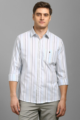 LOUIS PHILIPPE Men Striped Casual White Shirt