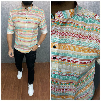 SHIVAY STUDIO Men Printed Casual Multicolor Shirt