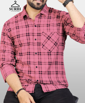 Surhi Men Checkered Casual Multicolor Shirt
