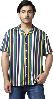YU by Pantaloons Men Striped Casual Multicolor Shirt