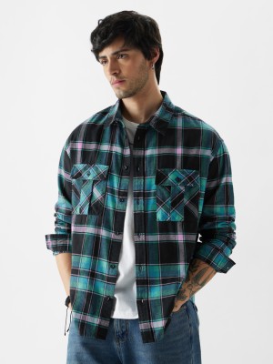 The Souled Store Men Checkered Casual Multicolor Shirt