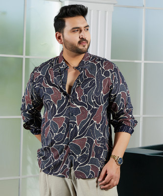 Instafab Plus Men Printed Casual Multicolor Shirt