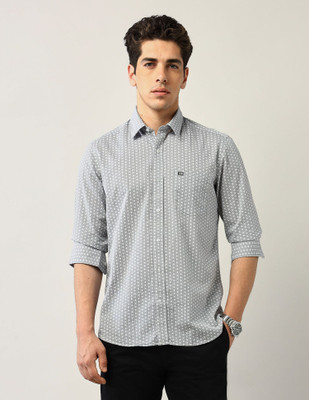 Arrow Sport Men Geometric Print Casual Black Shirt