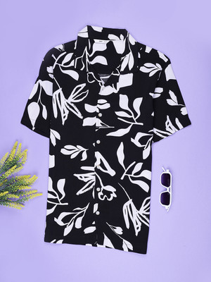 V-MART Boys Printed Casual Black Shirt