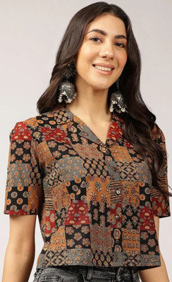 Anjaneya tex Women Printed Formal Multicolor Shirt