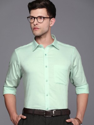 Raymond Men Self Design Formal Light Blue Shirt