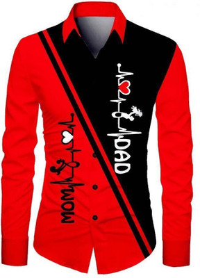 UGAM ENTERPRISE Men Graphic Print Casual Red Shirt