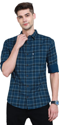 AIDAN PAUL Men Checkered Casual Multicolor Shirt