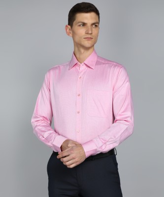 Raymond Men Self Design Formal Red Shirt