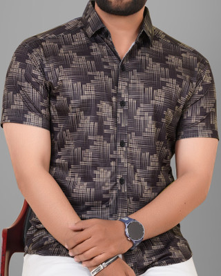 Voroxy Men Printed Casual Multicolor Shirt