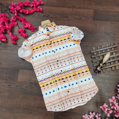 Varni Creation Men Printed Casual Multicolor Shirt
