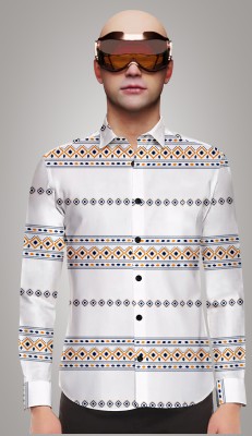 Yaara fashion Men Printed Casual White Shirt