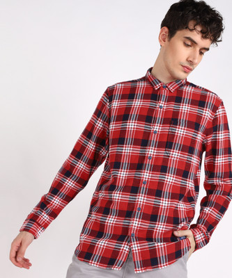Wrangler Men Checkered Casual Multicolor Shirt