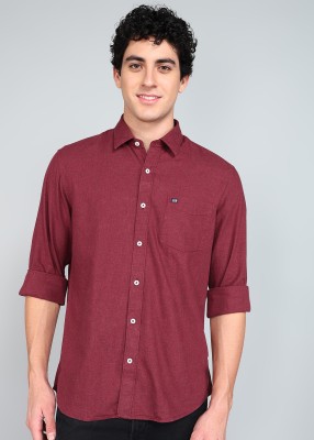 Arrow Sport Men Solid Casual Red Shirt