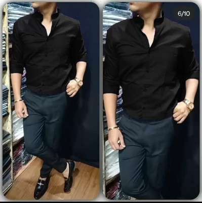 ARRONE Men Solid Casual Black Shirt(Pack of 2)