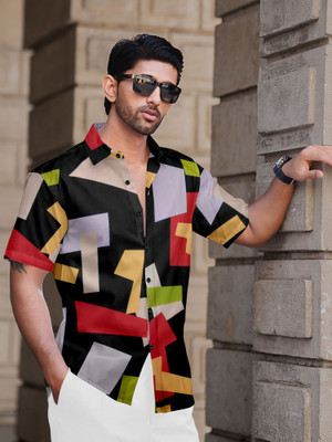 METRONAUT Men Printed Casual Multicolor Shirt