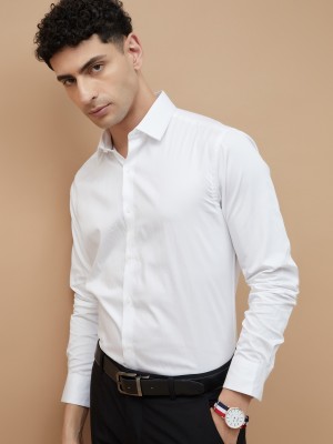 CODE by Lifestyle Men Solid Formal White Shirt