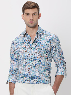 MUFTI Men Printed Casual Multicolor Shirt