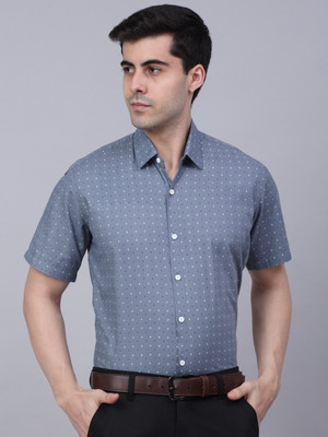 JAINISH Men Printed Formal Grey Shirt